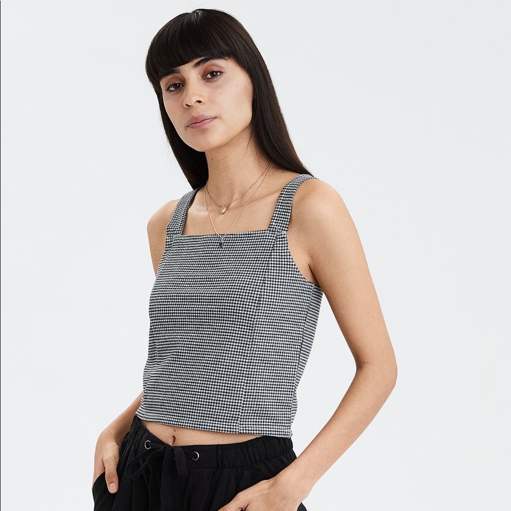 Checkered Crop Top